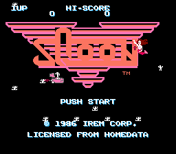 Sqoon title screen for NES